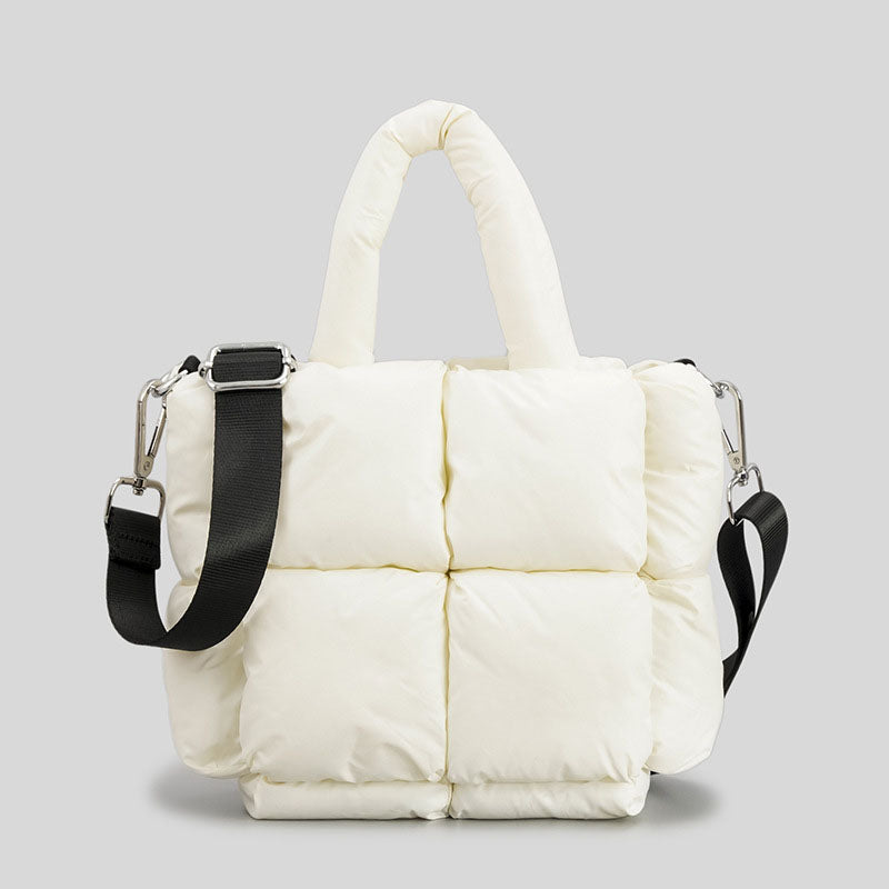 Women’s Square Padded Puffer Tote Bags image 9