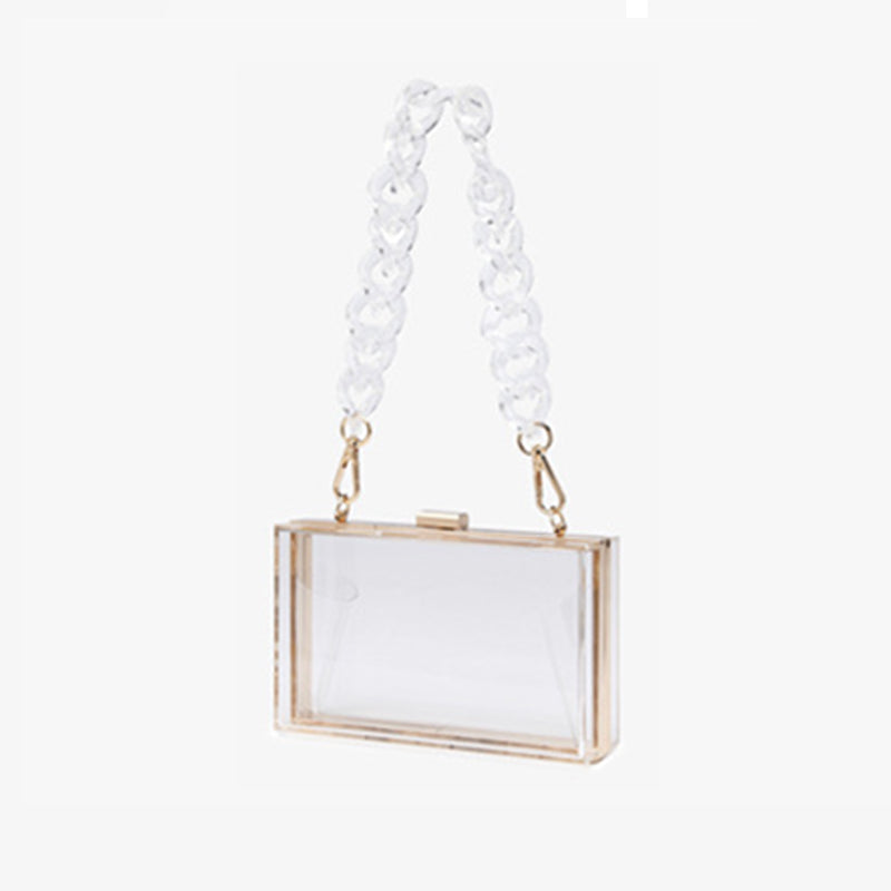 Women’s Square Clear Crossbody Clutch Handbags image 18