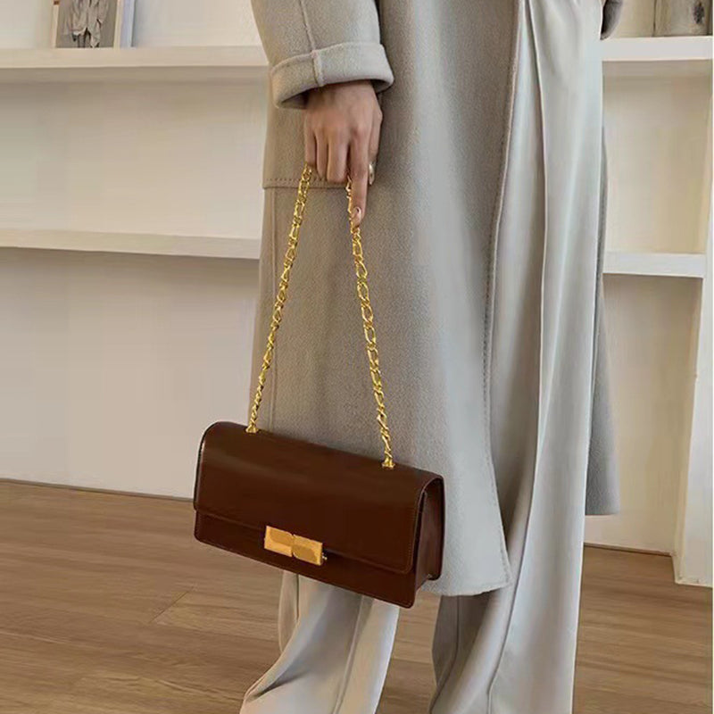 Women’s Genuine Leather Clutch Purse with Shoulder Chains image 6