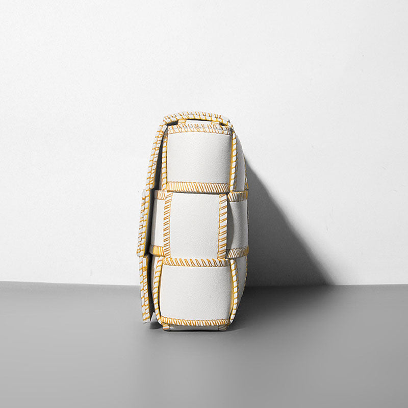 Women’s Woven Tote Bags with Shoulder Strap in Genuine Leather image 7
