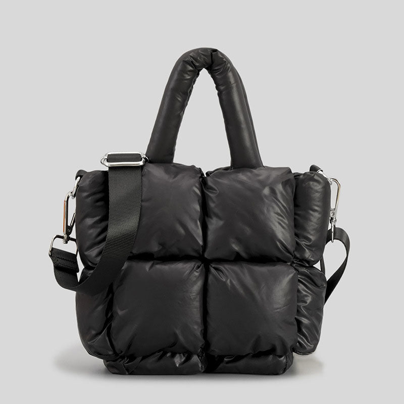 Women’s Square Padded Puffer Tote Bags image 10