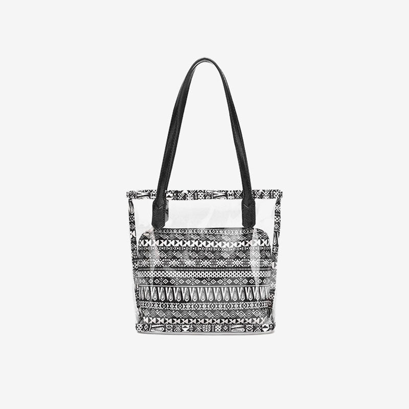 Women’s Clear PVC Small Tote Bags image