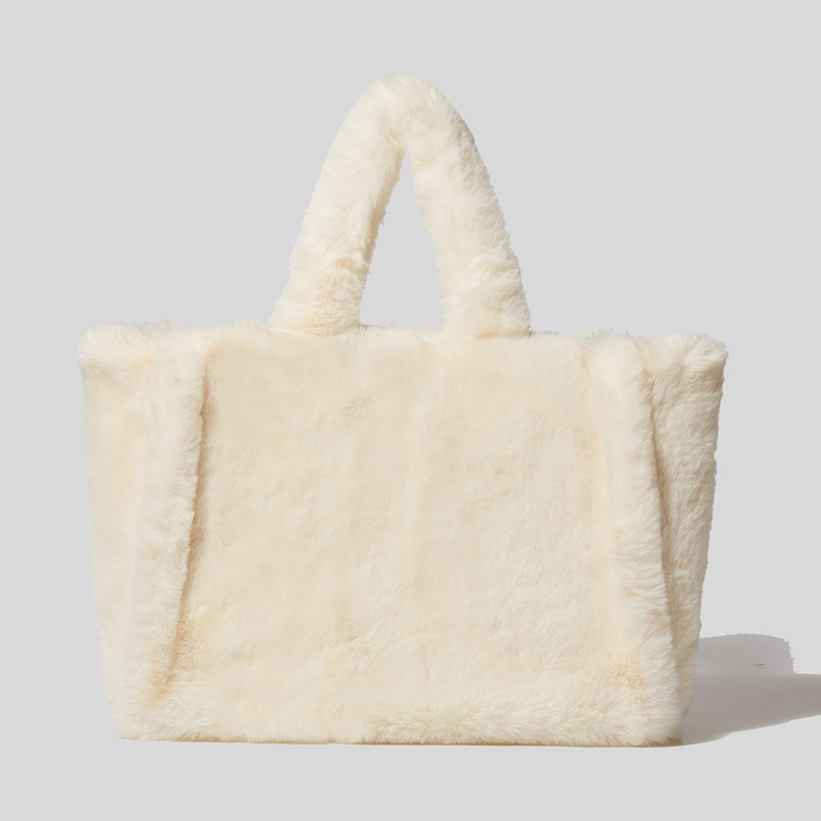 Women’s Large Faux Fur Tote Bags image 10