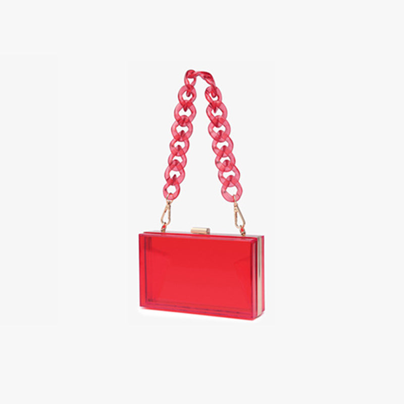 Women’s Square Clear Crossbody Clutch Handbags image 14