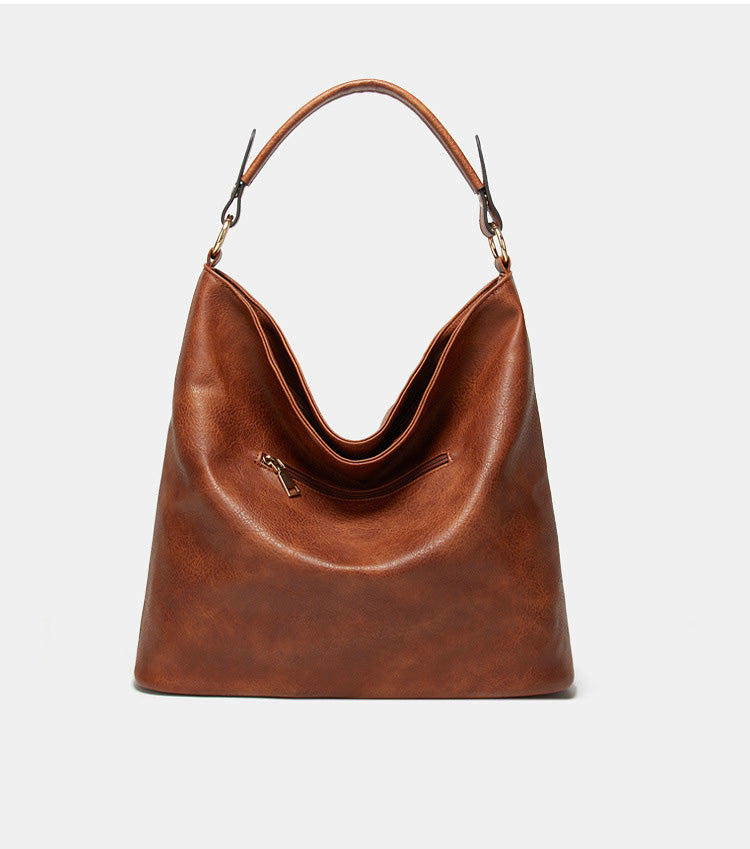 Women’s Vintage Vegan Leather Hobo Bags Shoulder Bags with Zipper image 4