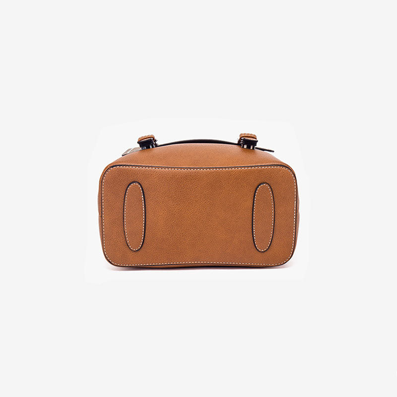 Women’s Vegan Leather Contrast Color Backpacks image 5