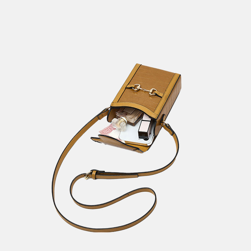 Women’s Horsebit Croc Print Mini Crossbosy Bags image 4