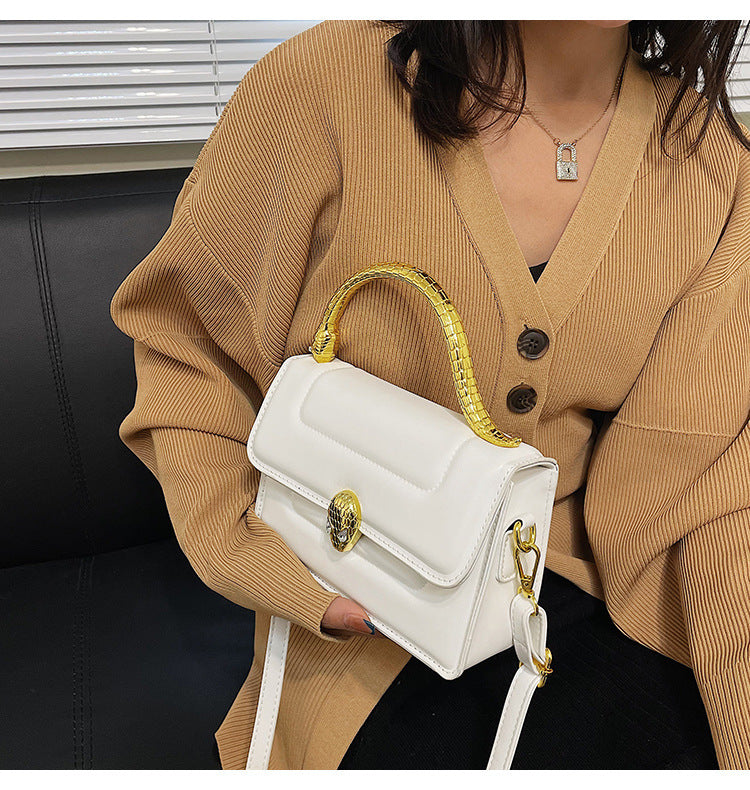 Women’s Snake Top Handle Shoulder Handbags image 8