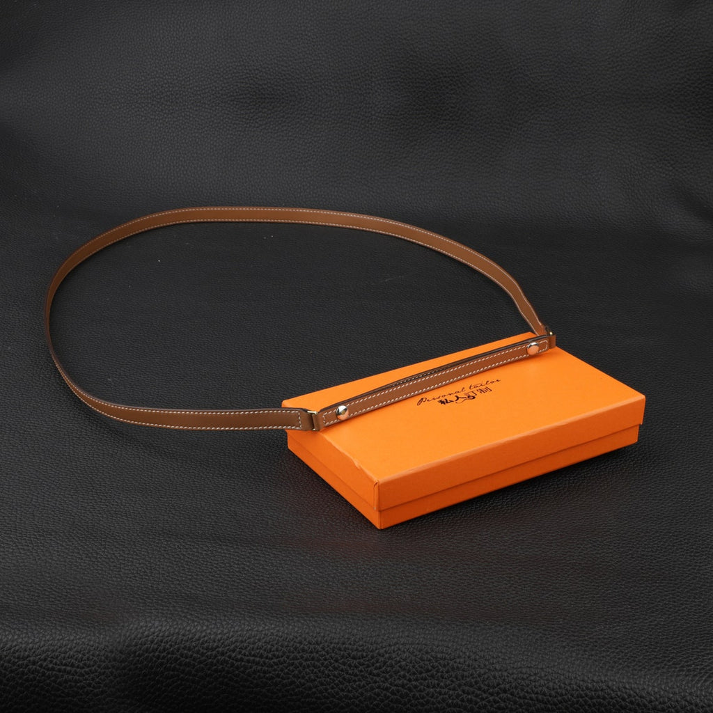 Luxury Swift Leather Bandoulière (15mm Slim): Compatible Crossbody Strap Replacement for Triomphe & Small Designer Bags