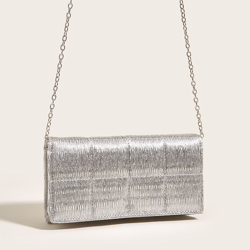Women’s Quilted Bling Bling Crossbody Evening Clutch Bags image 14