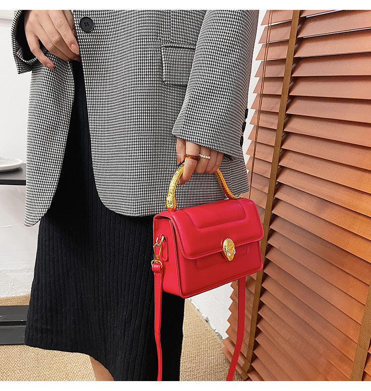 Women’s Snake Top Handle Shoulder Handbags image 6