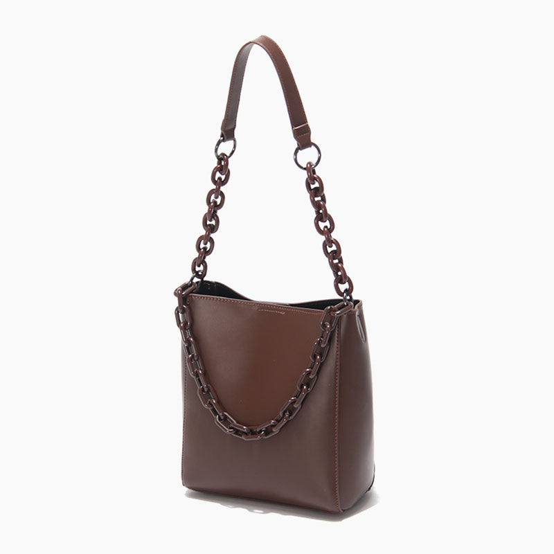Women’s Minimalism Chains Tote Bags in Vegan Leather with Inner Bags image 8