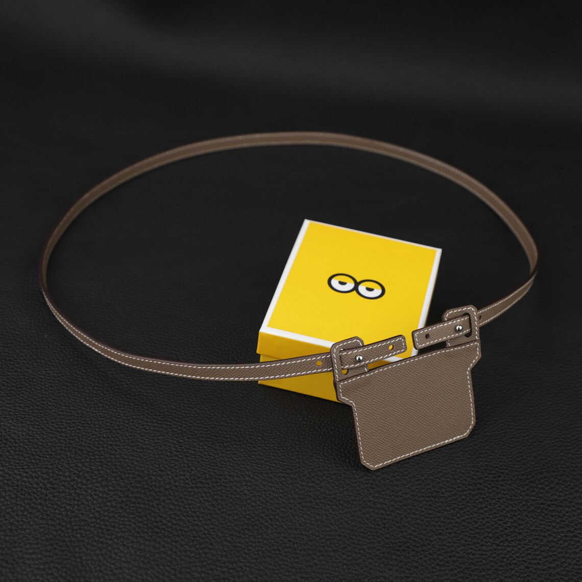 Epsom Leather Shoulder Strap: 12mm Wallet Crossbody Strap