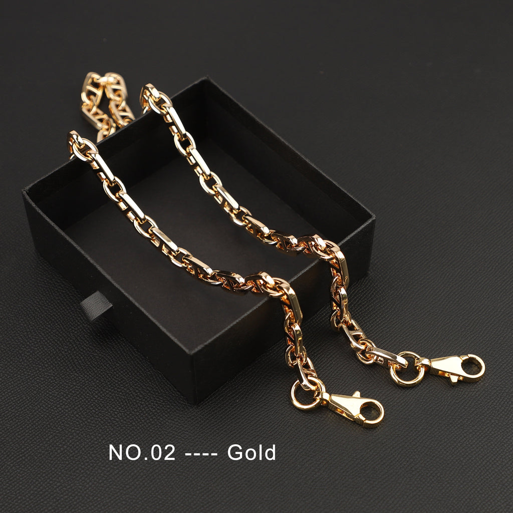 Farandole Long Necklace With the kelly clisp for shoulder bag strap,metal shoulder strap for handbag style