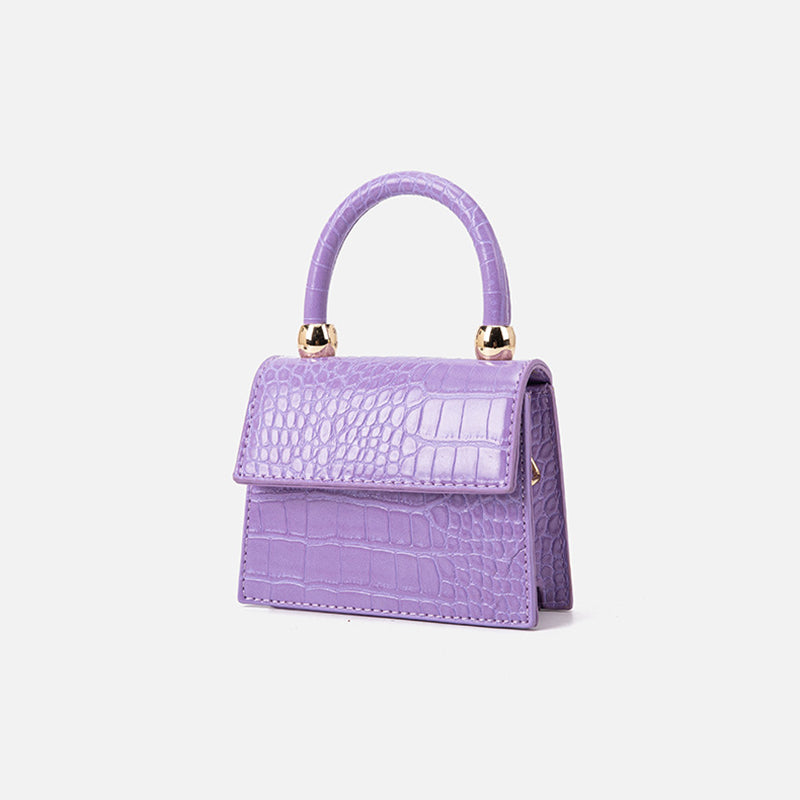 Women’s Croc Print Mini Crossbody Handbags image 4