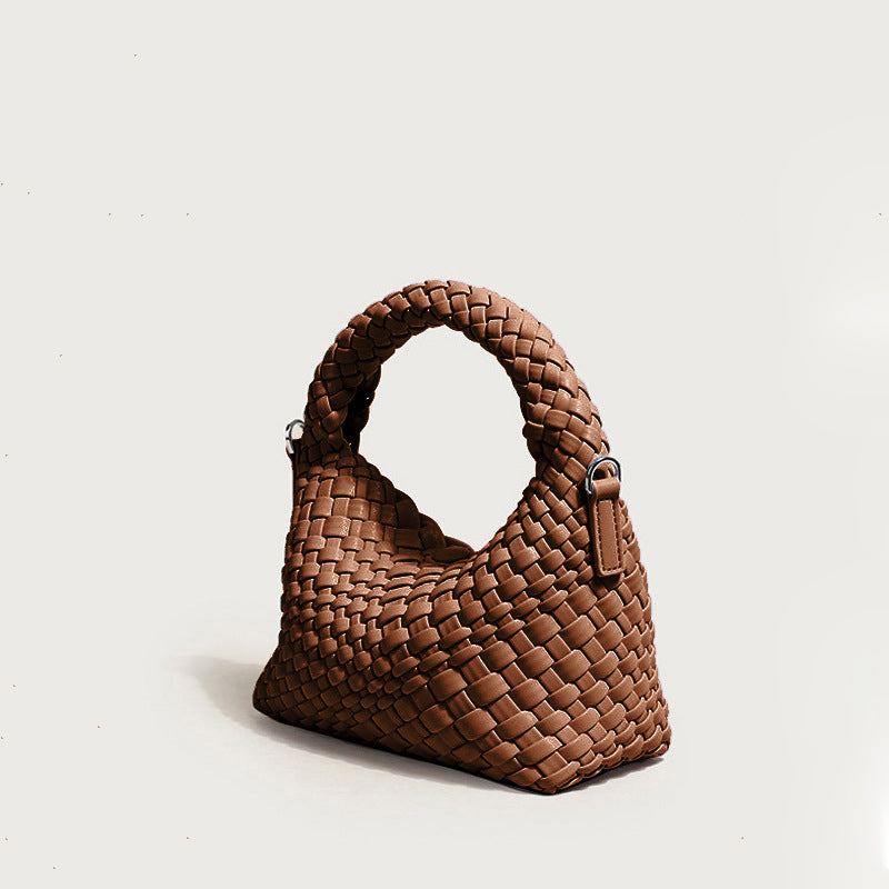 Women’s Braided Top Handle Clutch Bags with Shoulder Straps image 12