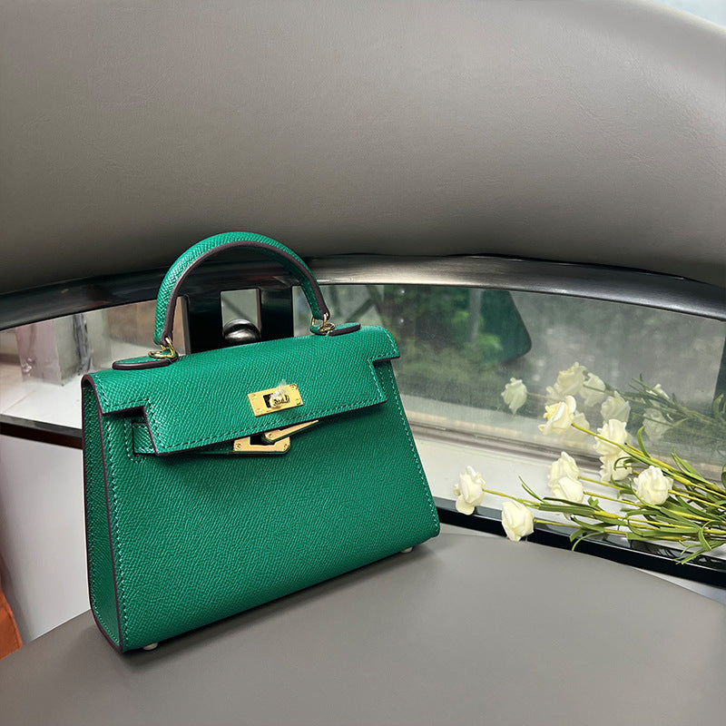 Women’s Lizard Print Genuine Leather Small Top Handle Bags with Shoulder Strap image 13