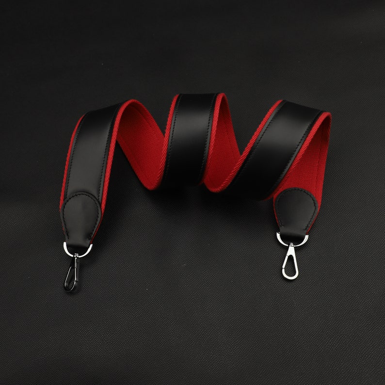 Hermès Style Wide (50mm) Leather & Canvas Bandoulière: Compatible Shoulder Strap Replacement for Kelly Bag