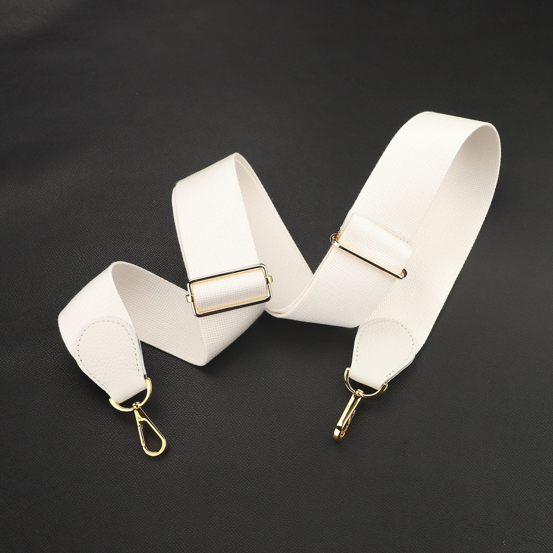 50mm Adjustable Canvas Bag Strap: Leather Crossbody, Guitar Strap