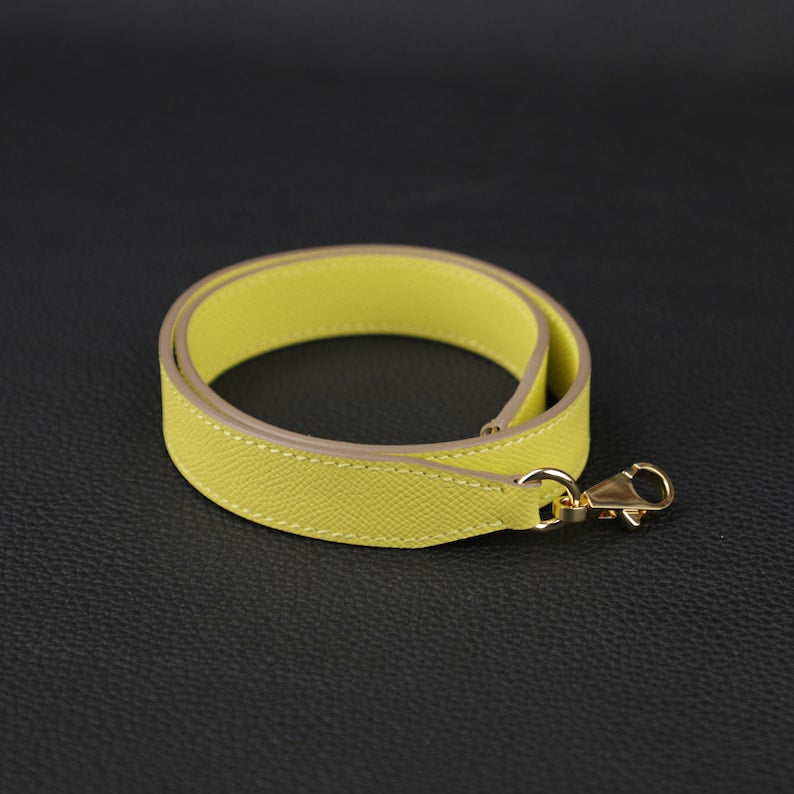 Hermès Style Epsom Leather Bandoulière (25mm): Compatible Shoulder/Crossbody Strap for Kelly Dance, Picotin, & Evelyne Bags