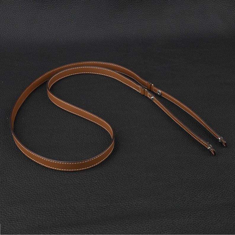 Luxury Swift Leather Bandoulière (15mm Slim): Compatible Crossbody Strap Replacement for Triomphe & Small Designer Bags