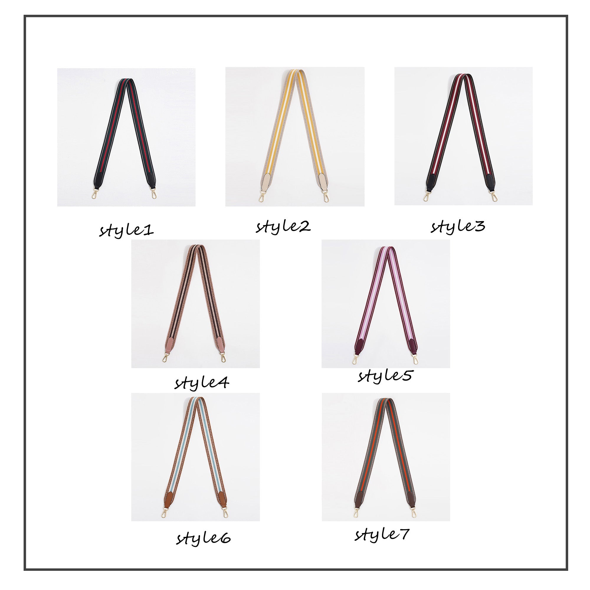 Handcrafted Color-Block Woven Strap – Premium Leather & Canvas Double Material Shoulder Strap