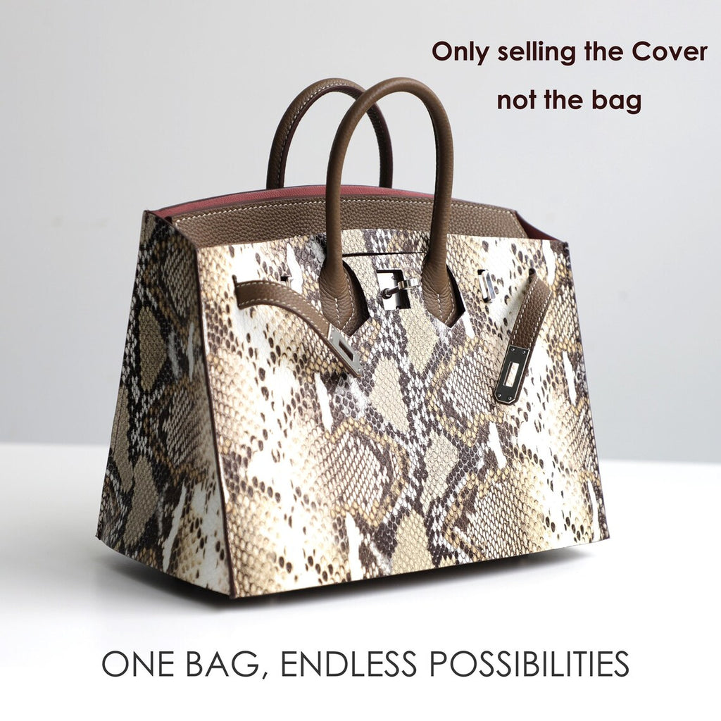 Embossed Leather Birkin Cover: Customizable Crocodile, Python, Ostrich Textures