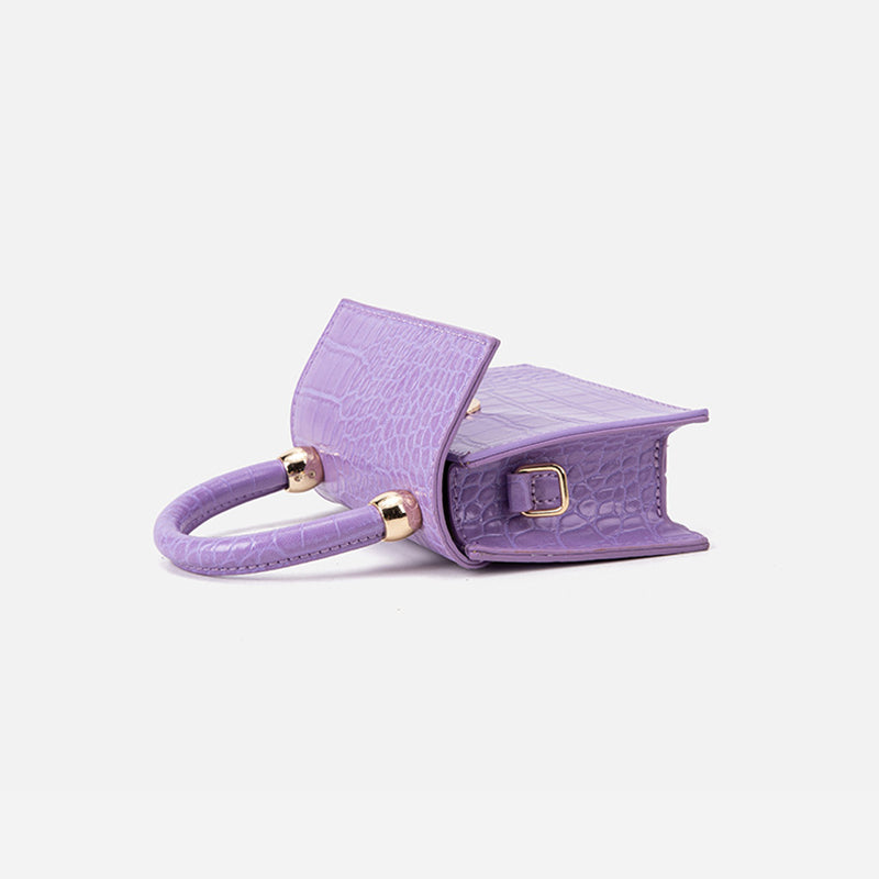 Women’s Croc Print Mini Crossbody Handbags image 6