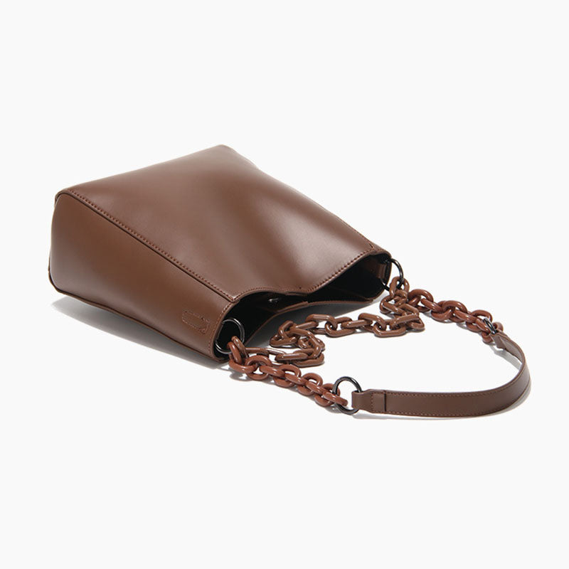 Women’s Minimalism Chains Tote Bags in Vegan Leather with Inner Bags image 9