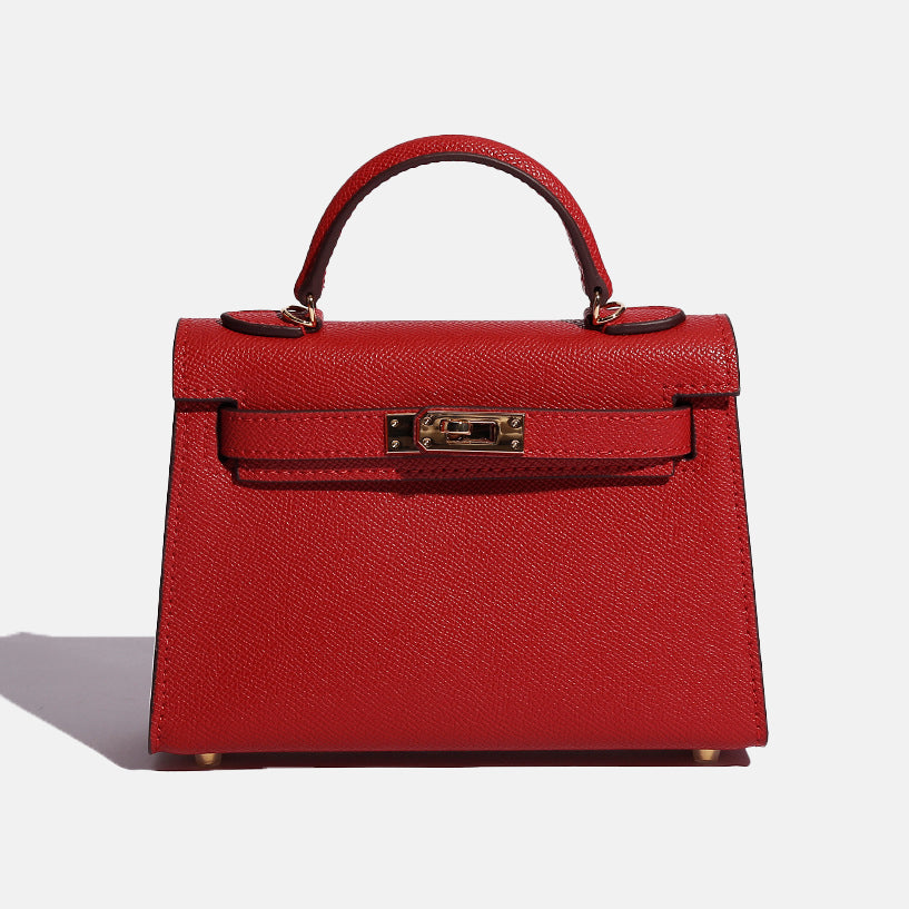 Women’s Lizard Print Genuine Leather Small Top Handle Bags with Shoulder Strap image