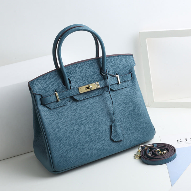 Women’s Genuine Leather Top Handle Handbags – 30CM image 9
