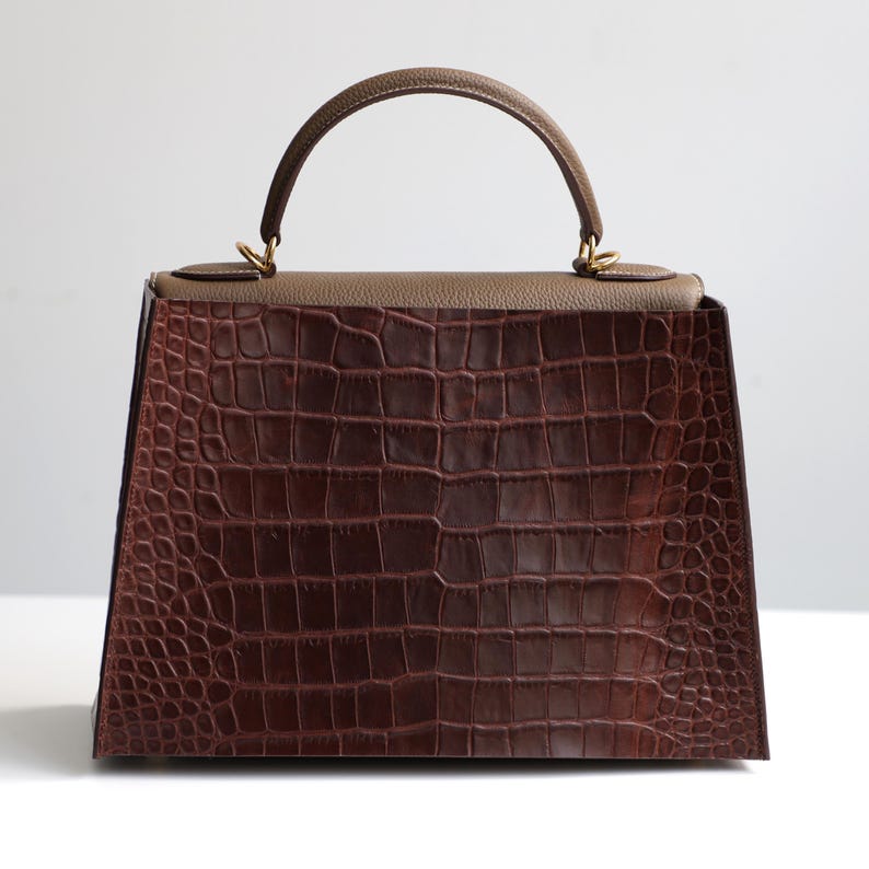 Embossed Leather Kelly Cover: Customizable Crocodile, Python, Ostrich Textures