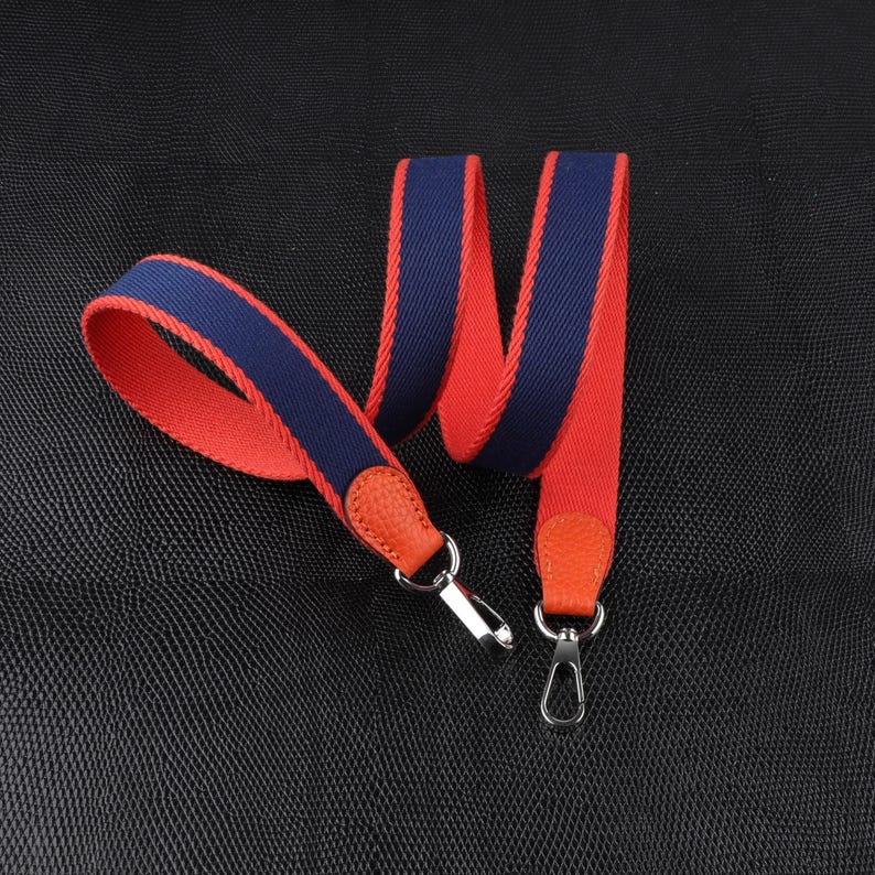 25mm Bi-color canvas shoulder and clemence leather shoulder strap for evelyn TPM,34 colors avaliable