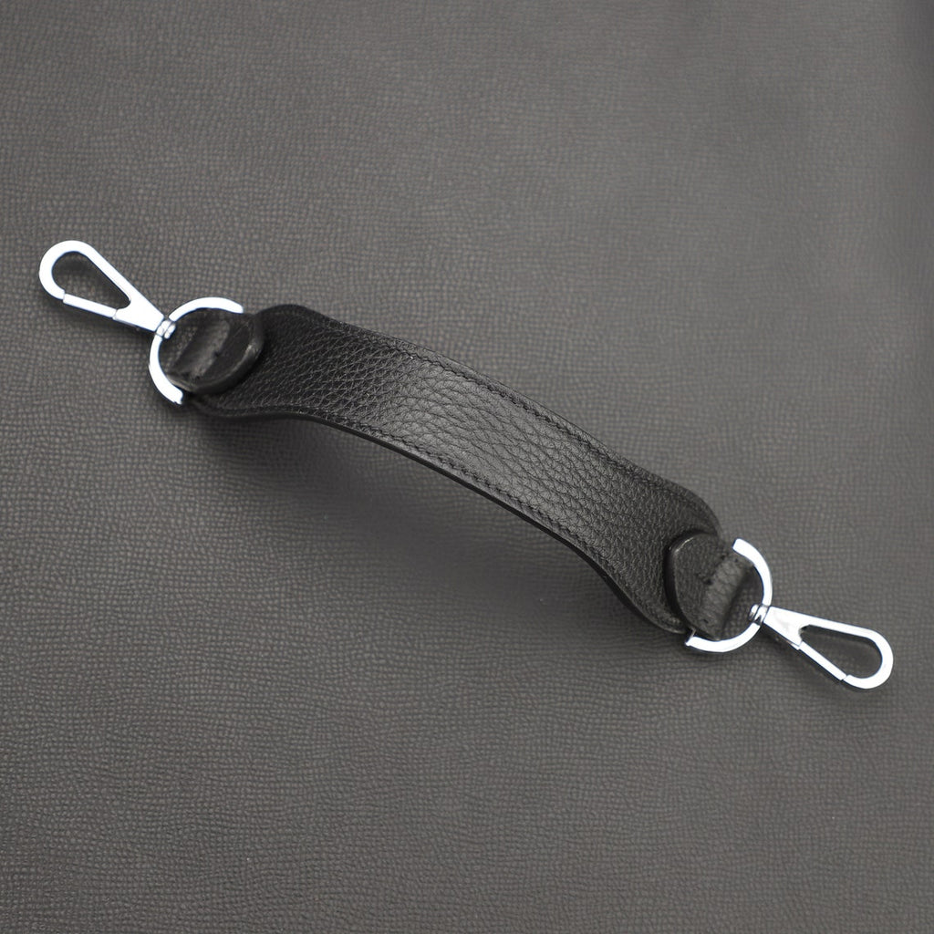 Artisanal Togo Leather Bandoulière (30mm Wide): Hand-Stitched Short Crossbody/Top Handle Strap Upgrade