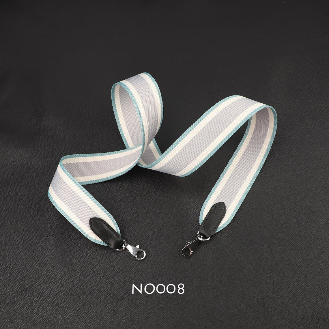 Striped Canvas Bag Strap: Handmade 50mm Replacement Shoulder or Crossbody