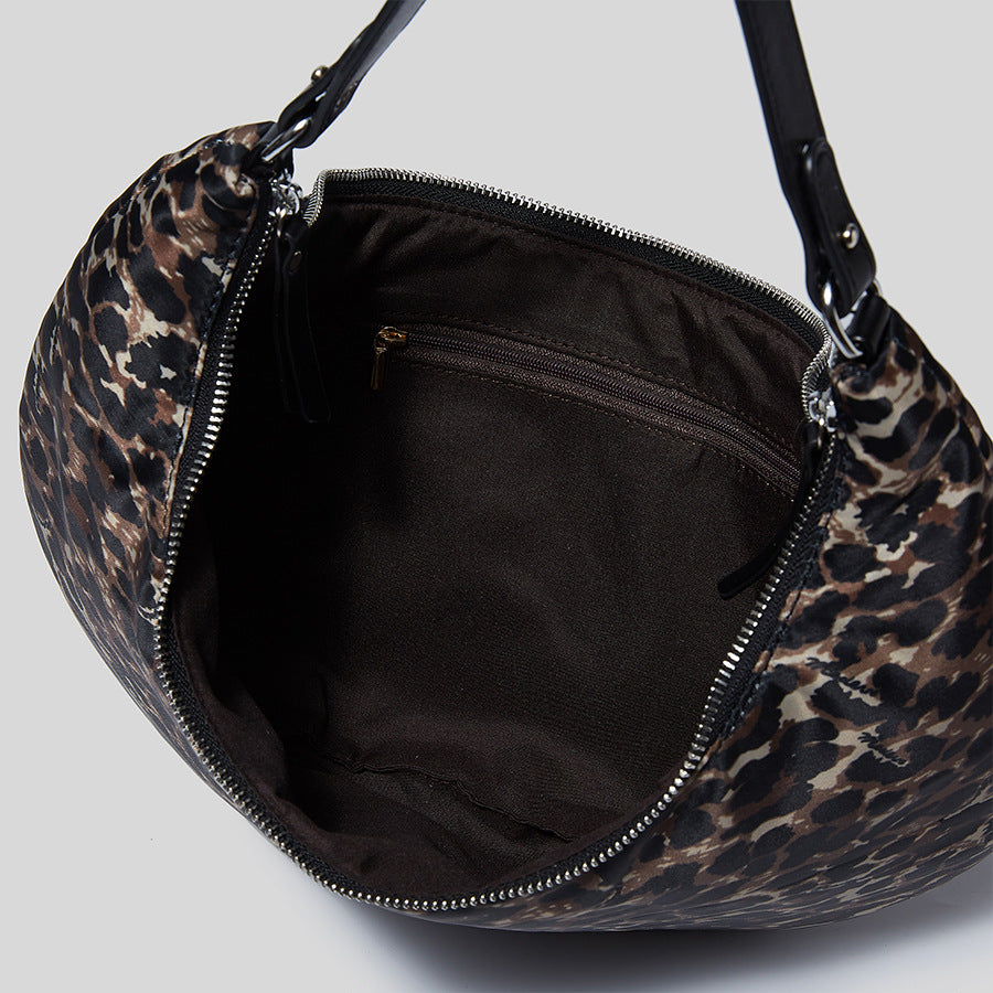 Women’s Padded Puffer Half Moon Hobo Baguette Bags image 6