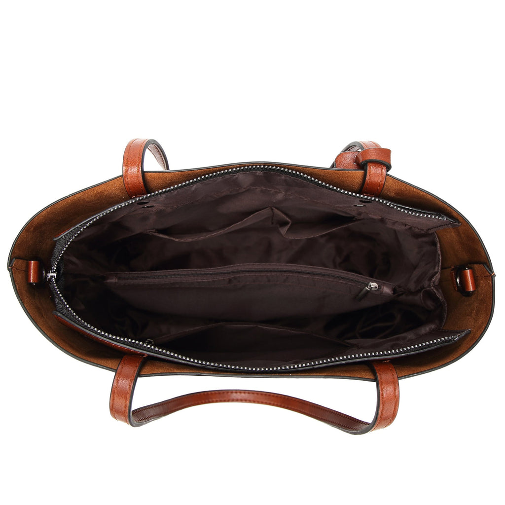 Women’s Soft Vegan Leather Minimal Tote Bags image 5