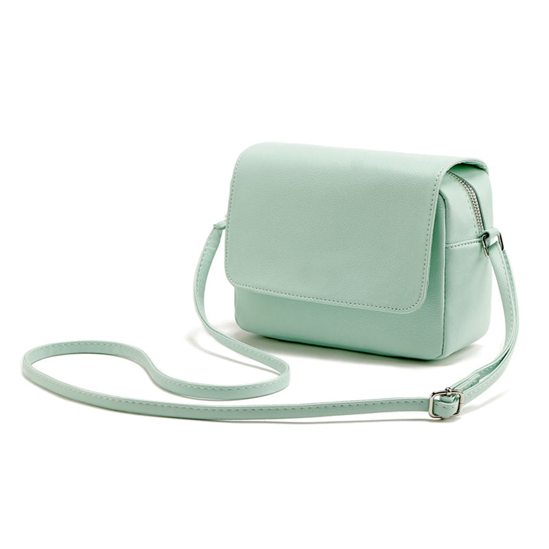 Women’s Mint Green Crossbody Bags in Vegan Leather image 2