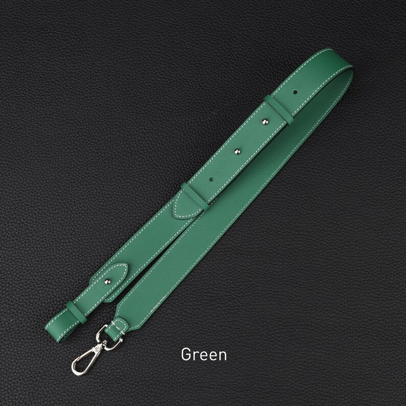 Hermès Style Swift Leather Adjustable Backpack Straps (30mm Wide, Set of 2): Luxury Replacement Bandoulière for Backpacks