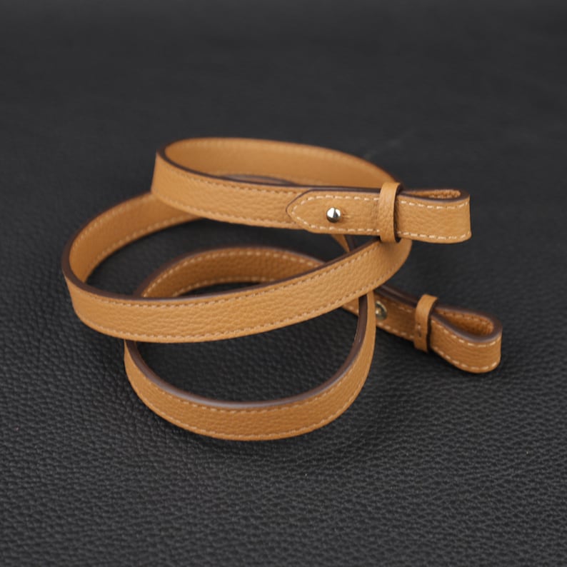 Hermès Style Swift Leather Bandoulière (15mm Slim): Compatible Shoulder/Crossbody Strap for Kelly Pochette Bags