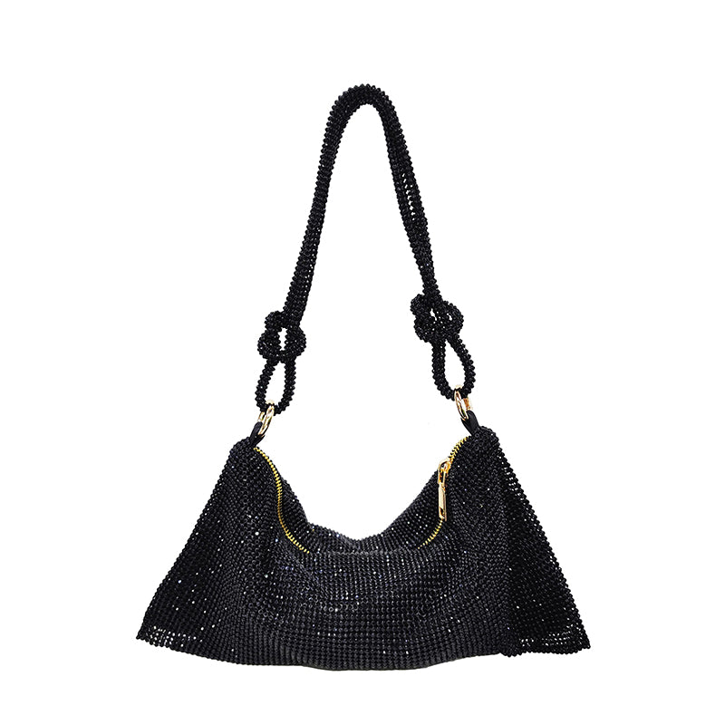 Women’s Rhinestones Evening Hobo Shoulder Bags image 8