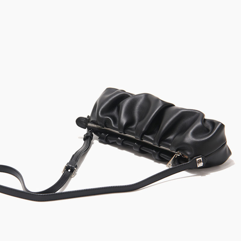 Women’s Slouchy Baguette Bags in Vegan Leather image 12