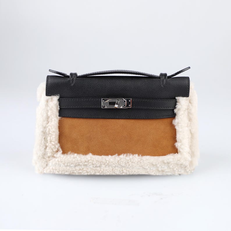 TEDDY HONEY Crafted from plush shearling, Teddy cover offers a soft and cozy feel. customize Fit to Kelly handbag, Birkin handbag