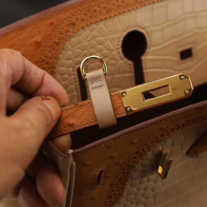 Leather Birkin/Kelly Pochette Rings: Shoulder Strap Adapters (2pcs)