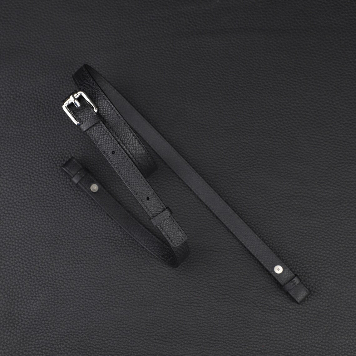 Hermès Style Epsom Leather Adjustable Bandoulière (15mm Ultra-Slim): Compatible Crossbody Strap for Mini Bags & Pochette