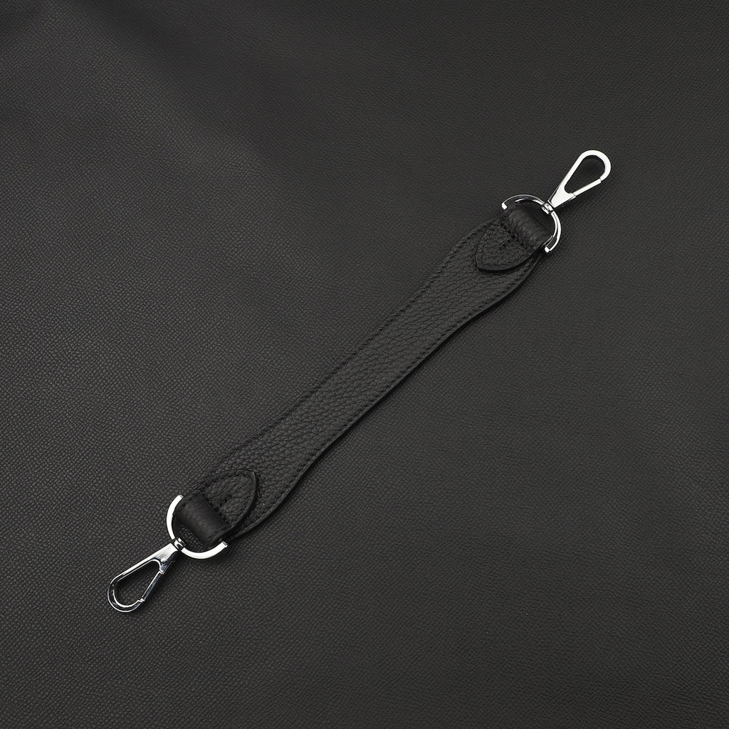 Artisanal Togo Leather Bandoulière (30mm Wide): Hand-Stitched Short Crossbody/Top Handle Strap Upgrade