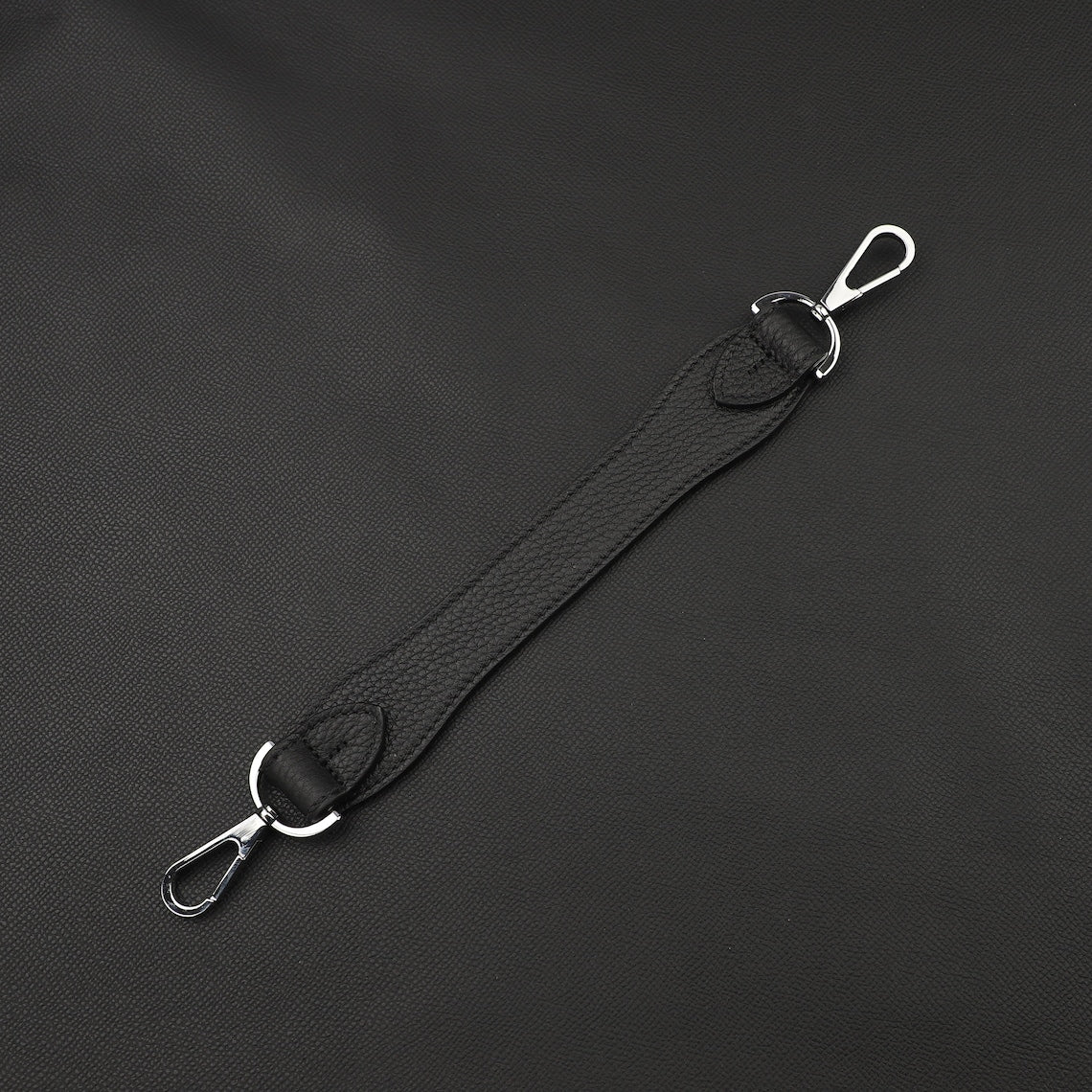 Artisanal Togo Leather Bandoulière (30mm Wide): Hand-Stitched Short Crossbody/Top Handle Strap Upgrade