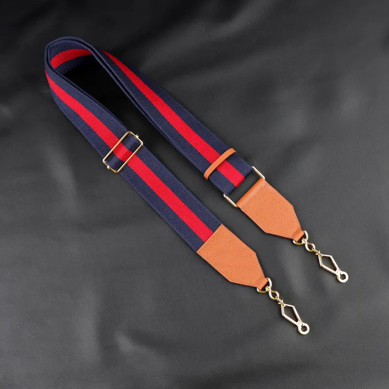 50mm Adjustable crossbody strap for Padlock Saddle Shoulder Bag Coated Canvas and Leather