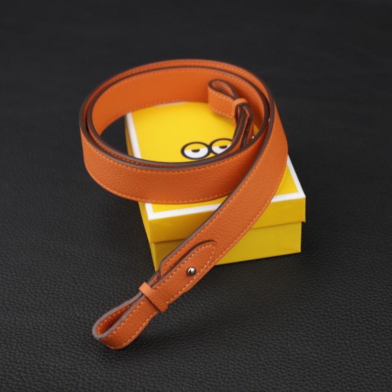 Hermès Style Togo Leather Bandoulière (30mm Wide): Compatible Shoulder Strap for Picotin Bag Upgrade