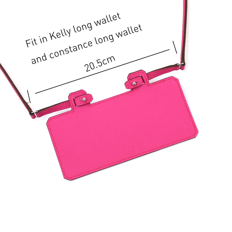 Epsom Leather Wallet Shoulder Strap: 10mm Purse To Go Strap